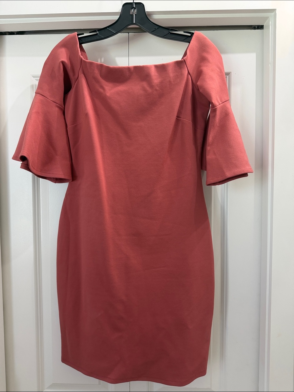 Gianni Bini Coral Off-Shoulder Shift Dress Coral in Color